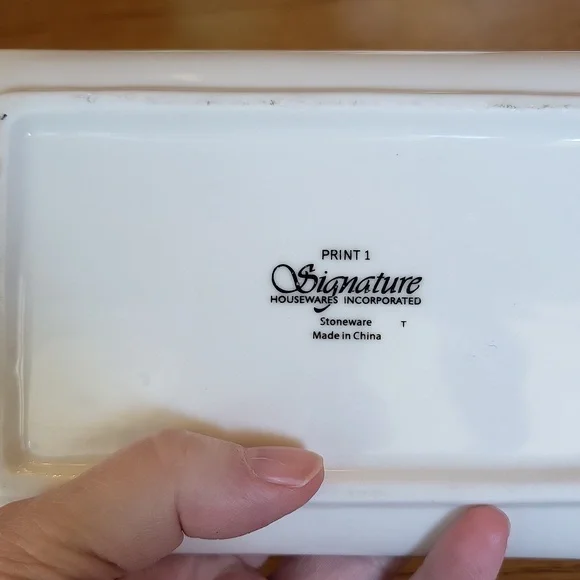 Signature Housewares Black and white Butter dish - Picture 6 of 8